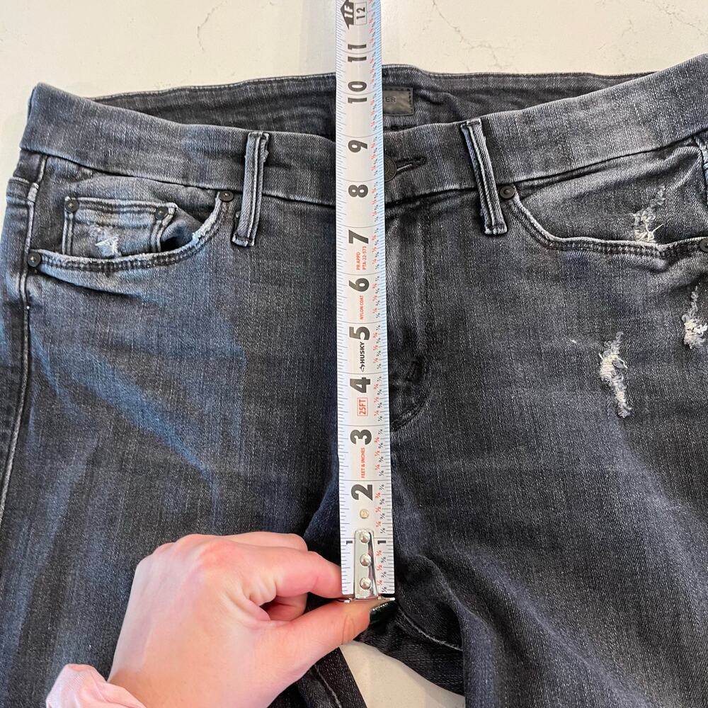 Mother Denim Undone‎ Hem Looker Ankle Jeans in Stealing Shadows size 28 - Picture 11 of 14